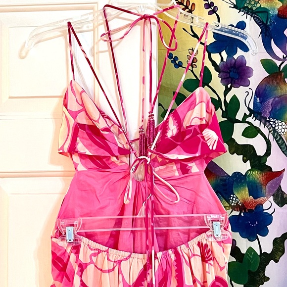 πΊπHPππΊ NWT Farm Rio Tropical Groove Maxi Dress - Picture 13 of 16